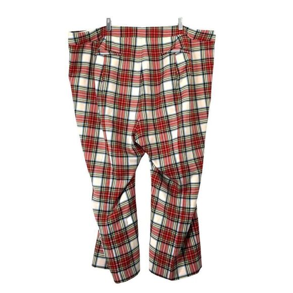 J. Crew Willa cropped flare wool blend pants Size 24 Snowy Stewart tartan plaid - Picture 9 of 10